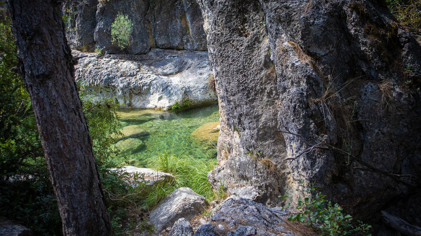 Wegverlauf durch die Felsenschlucht des Río Borosa