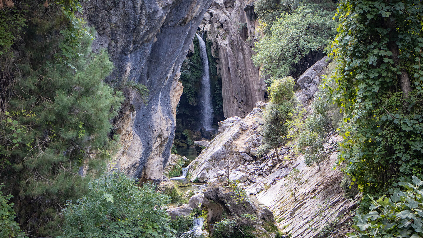 Blick auf die Cascada de Río Borosa