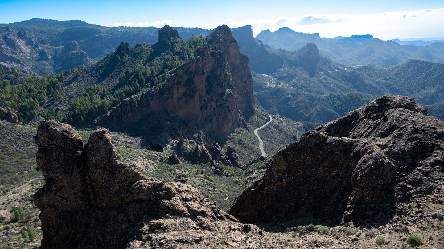 Gebirgslandschaft um den Aserrador im Parque Rural de Roque Nublo