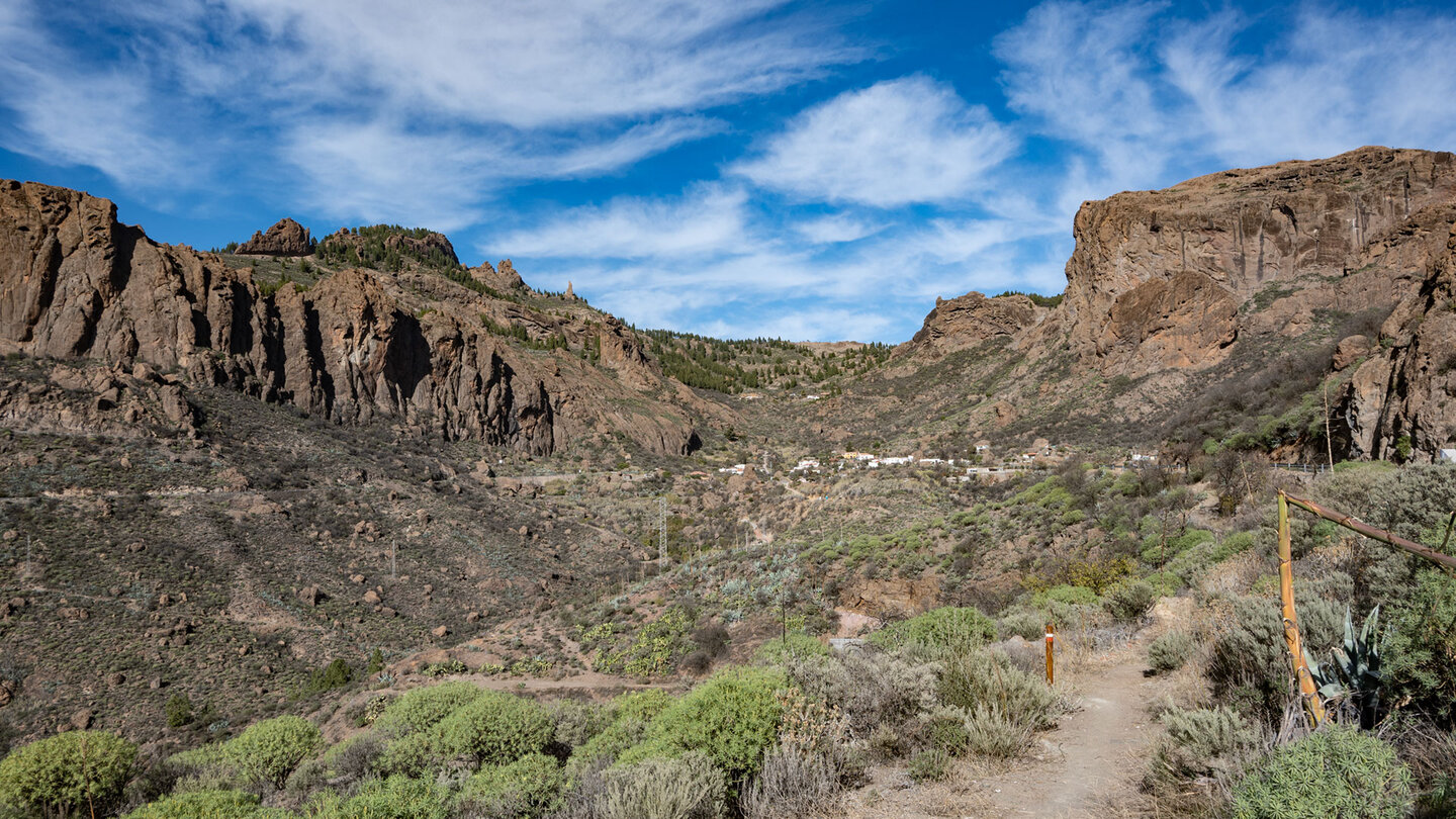 Wanderroute oberhalb des Barranco de Ayacata