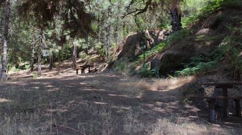 Areal der Zona de Acampa im Nationalpark auf der Insel La Palma