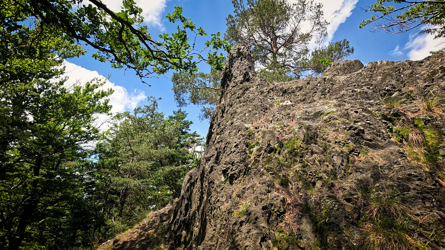 Porphyrwand am Karlsruher Grat