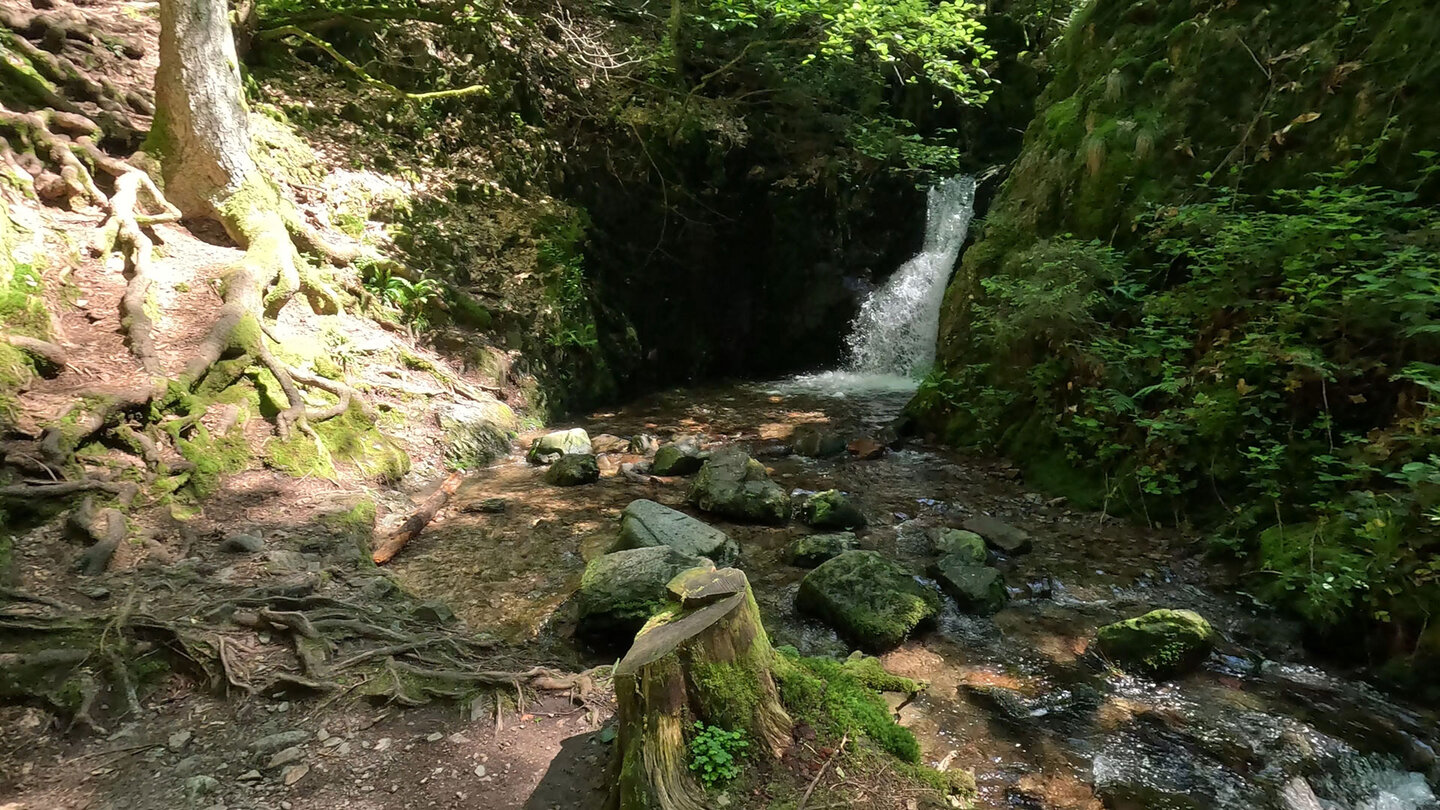 Wasserfall am Deglerbad im Gottschlägtal