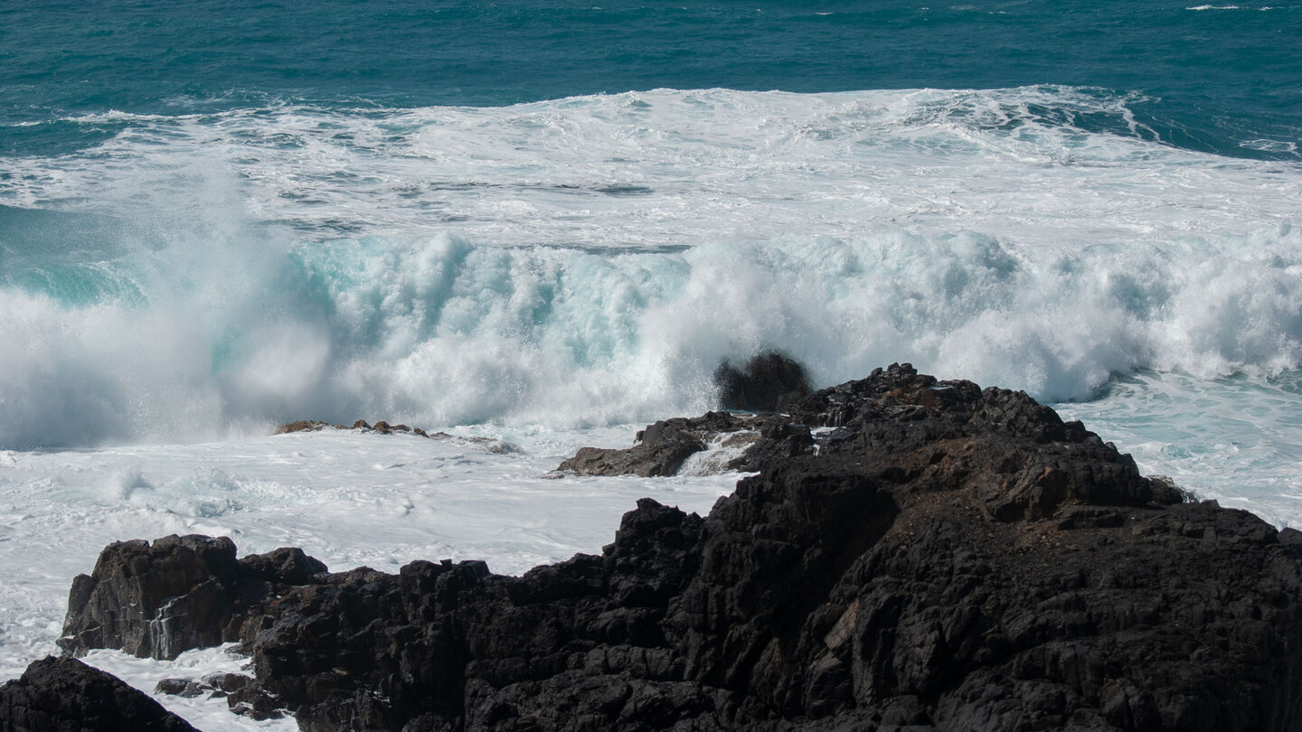 Brandende Wellen bei El Cotillo