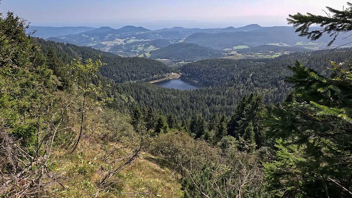 Lac Noir mit Vogesenpanorama