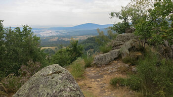 Aussicht vom Lochfelsen hinter dem Lautenfelsen