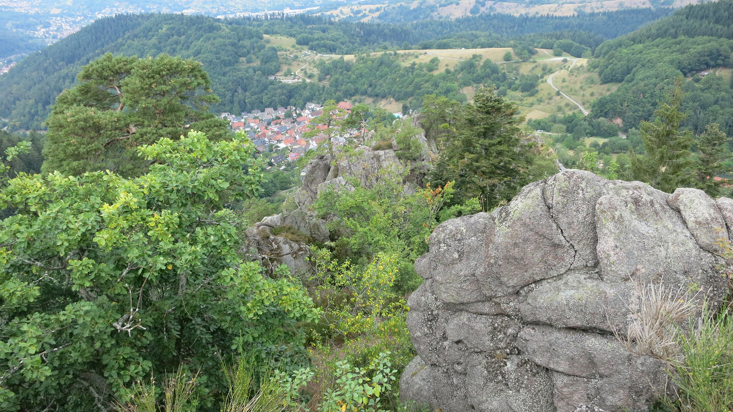 der Blick von den Lautenfelsen