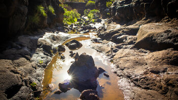 Wasserbecken in der Vacas-Schlucht