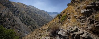 Ausblick nahe der Ruinen Minas de la Estrella, Sierra Nevada, Andalusien