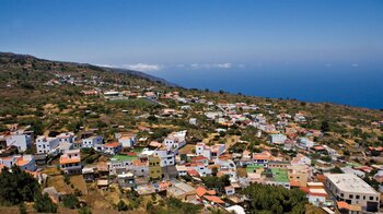 Blick über El Pinar vom Mirador de Tanajara auf El Hierro