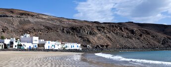 ruhige Atmosphäre an der Playa de Pozo Negro auf Fuerteventura