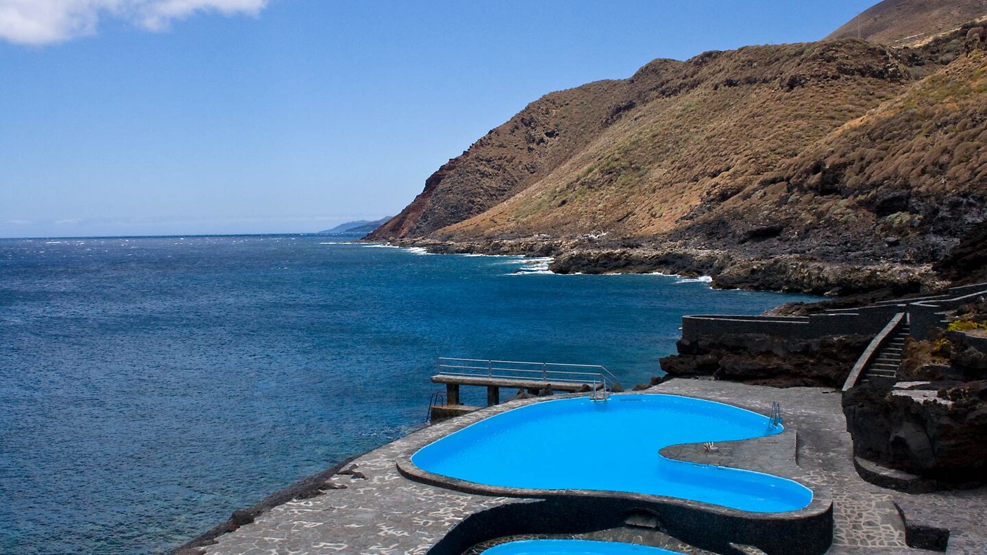 Salzwassserpools direkt an der Küste von La Caleta auf El Hierro