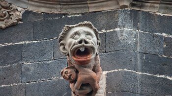 ein Wasserspeier an der Iglesia Nuestra Señora de la Concepción in La Orotava