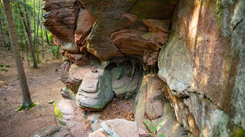 die Felsformationen am Hirschfelsen