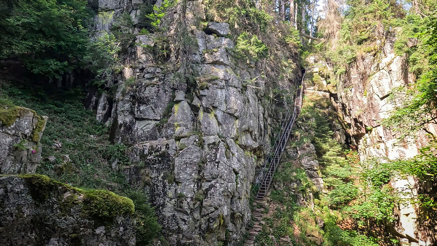 die Metalltreppe Les escaliers des Hirschsteine