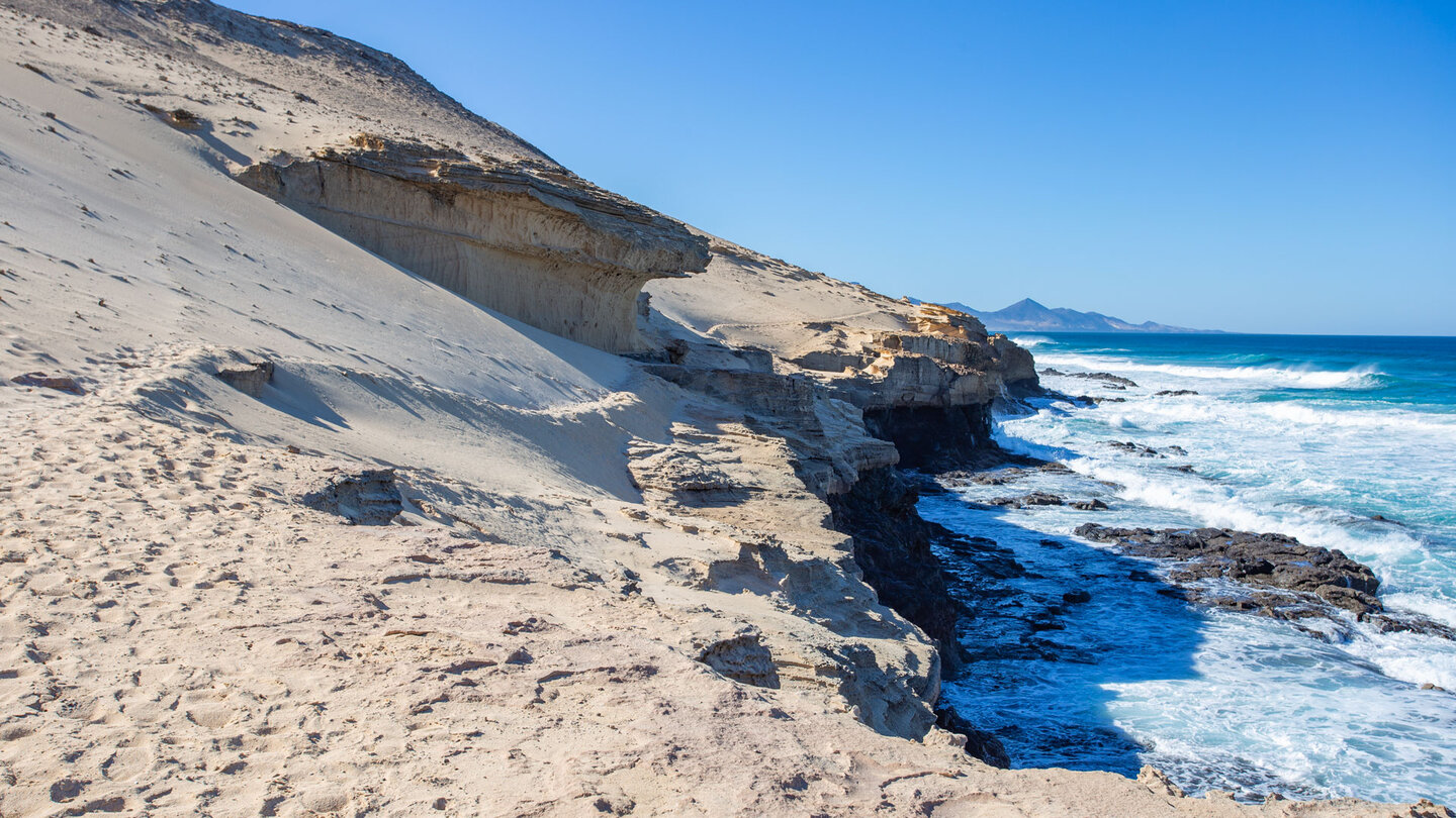 Verlauf des Westcoasttrail bei Agua Tres Piedras