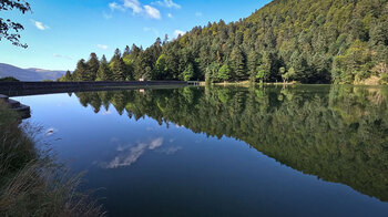 Staumauer am Lac du Schiessrothried