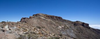 die Aufstiegsroute des PR-TF 86 verläuft über die Flanke des Morra del Río