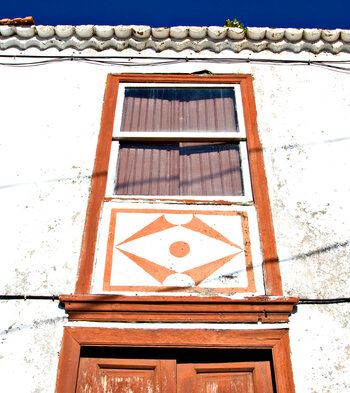 traditionelle Fassade in Gallegos auf La Palma