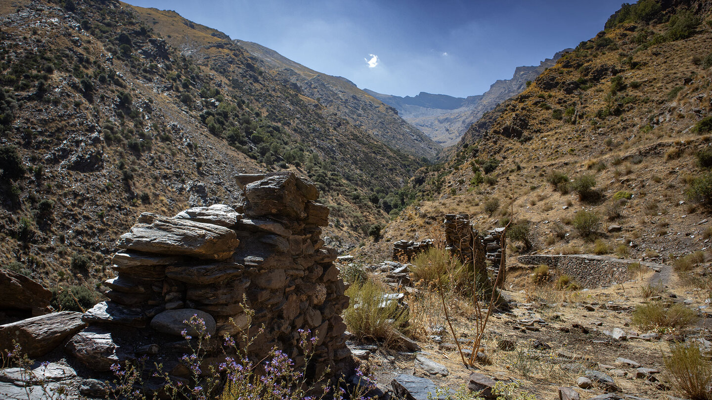 Ruinen Minas de la Estrella, Sierra Nevada, Andalusien