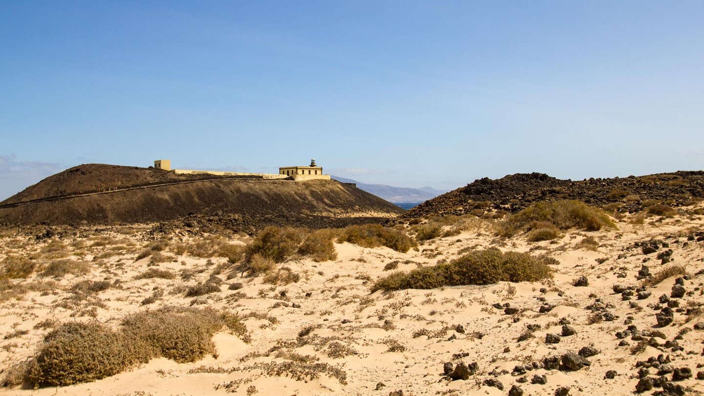 der Leuchtturm Faro de Martiño auf Los Lobos