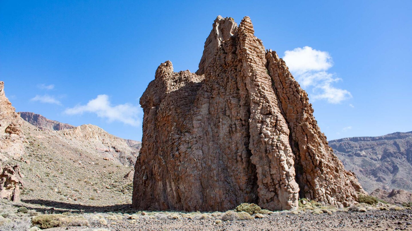 der Vulkanschlot La Catedral am Wanderweg 3 Los Roques