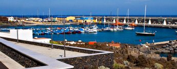 Blick über den Hafen von La Restinga auf El Hierro