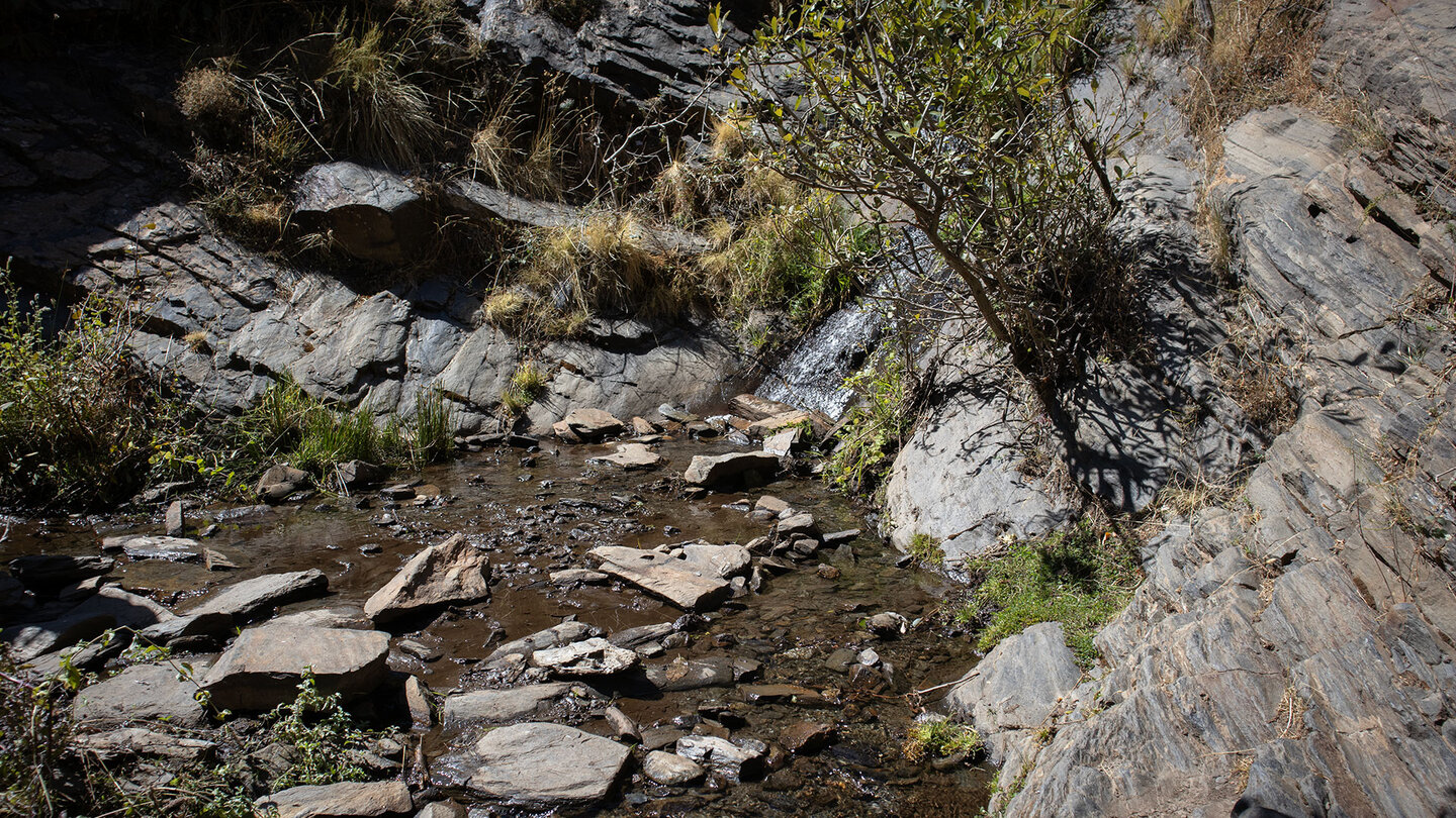 Bachquerung auf dem Wanderweg Vereda de la Estrella