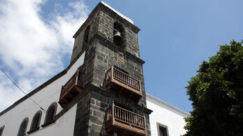 der Glockenturm der Iglesia de Santo Domingo in Santa Cruz de La Palma