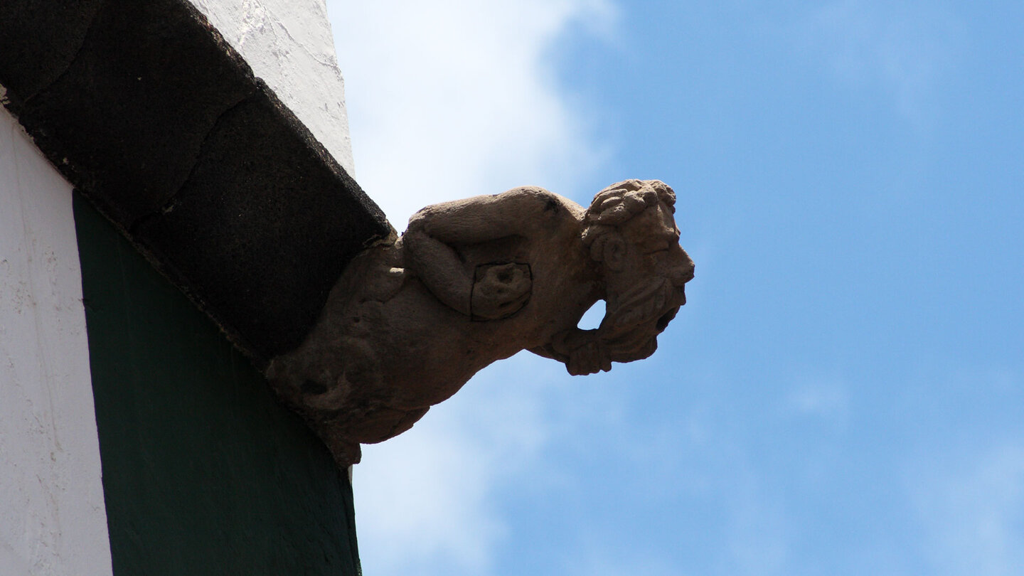 ein Wasserspeier an der Iglesia de Santo Domingo in Santa Cruz de La Palma