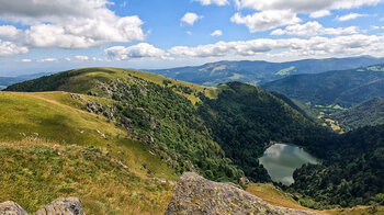 Blick auf den Lac du Schiessrothried und en Petit Hohneck