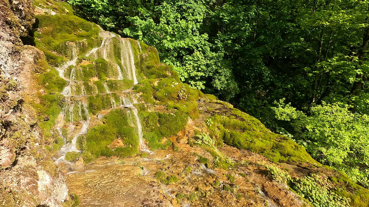 Kaskaden des Gütersteiner Wasserfalls bei Bad Urach