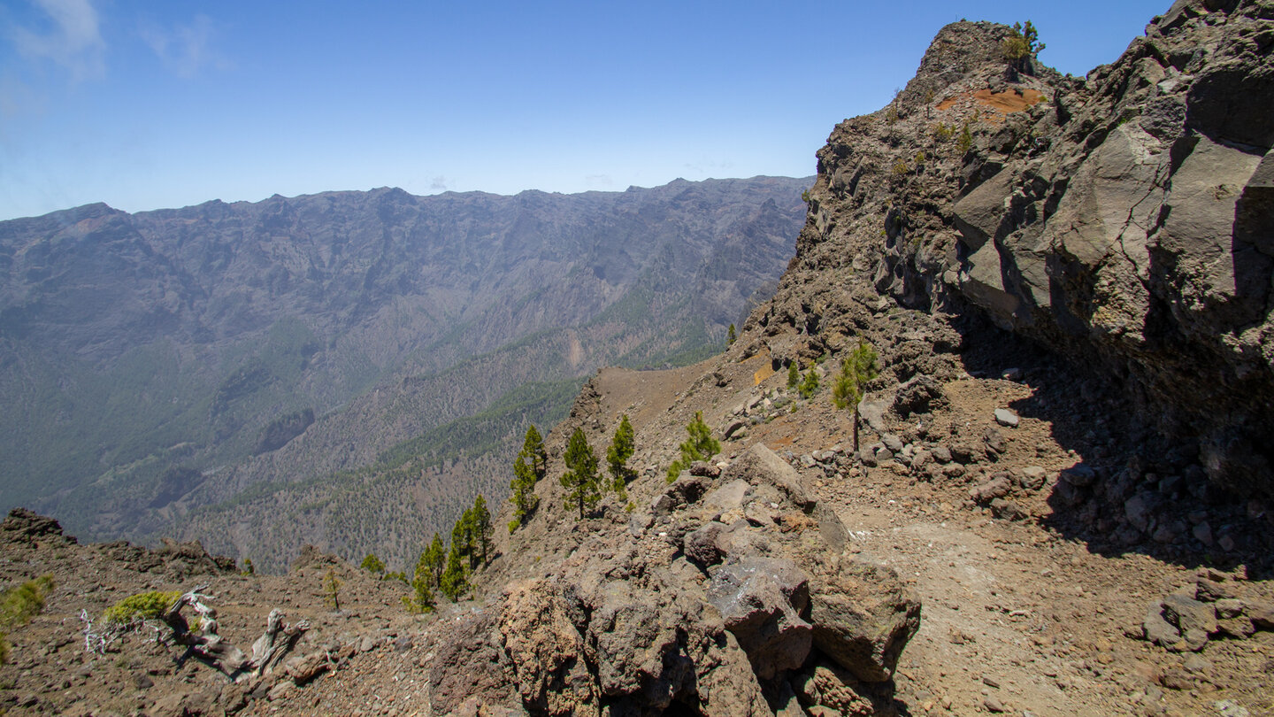 Ausblick über die Schluchten der Caldera de Taburiente