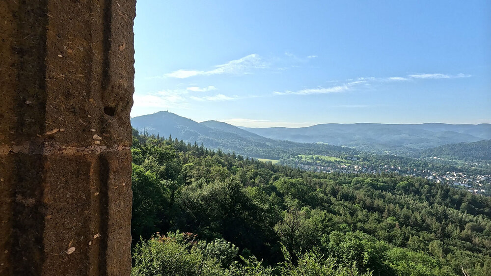 Ausblick Altes Schloss Hohenbaden bei Baden-Baden