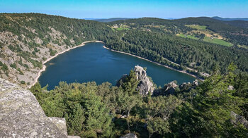 der Bergsee Lac Blanc in den Hochvogesen