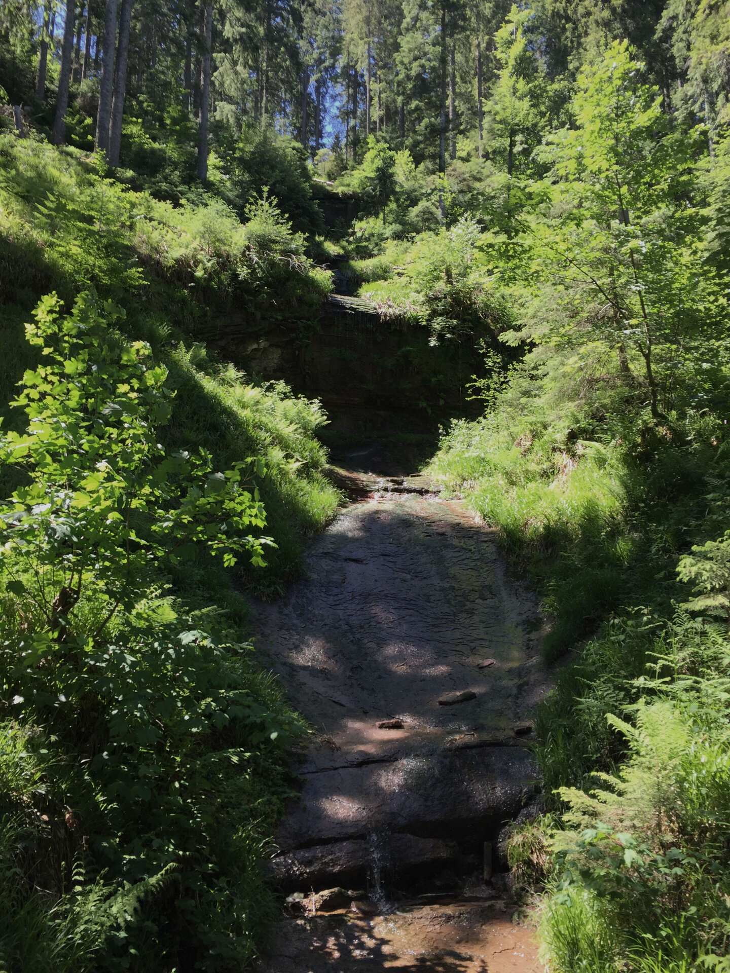 Stufen des Rosshimmelwasserfalls