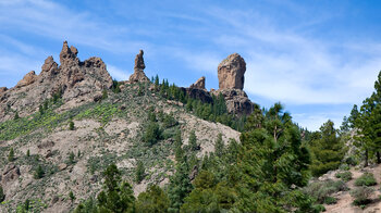 Blick auf den Roque Nublo auf Gran Canaria