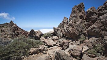 Felsen am Calderarand bei Cumbres de Ucanca