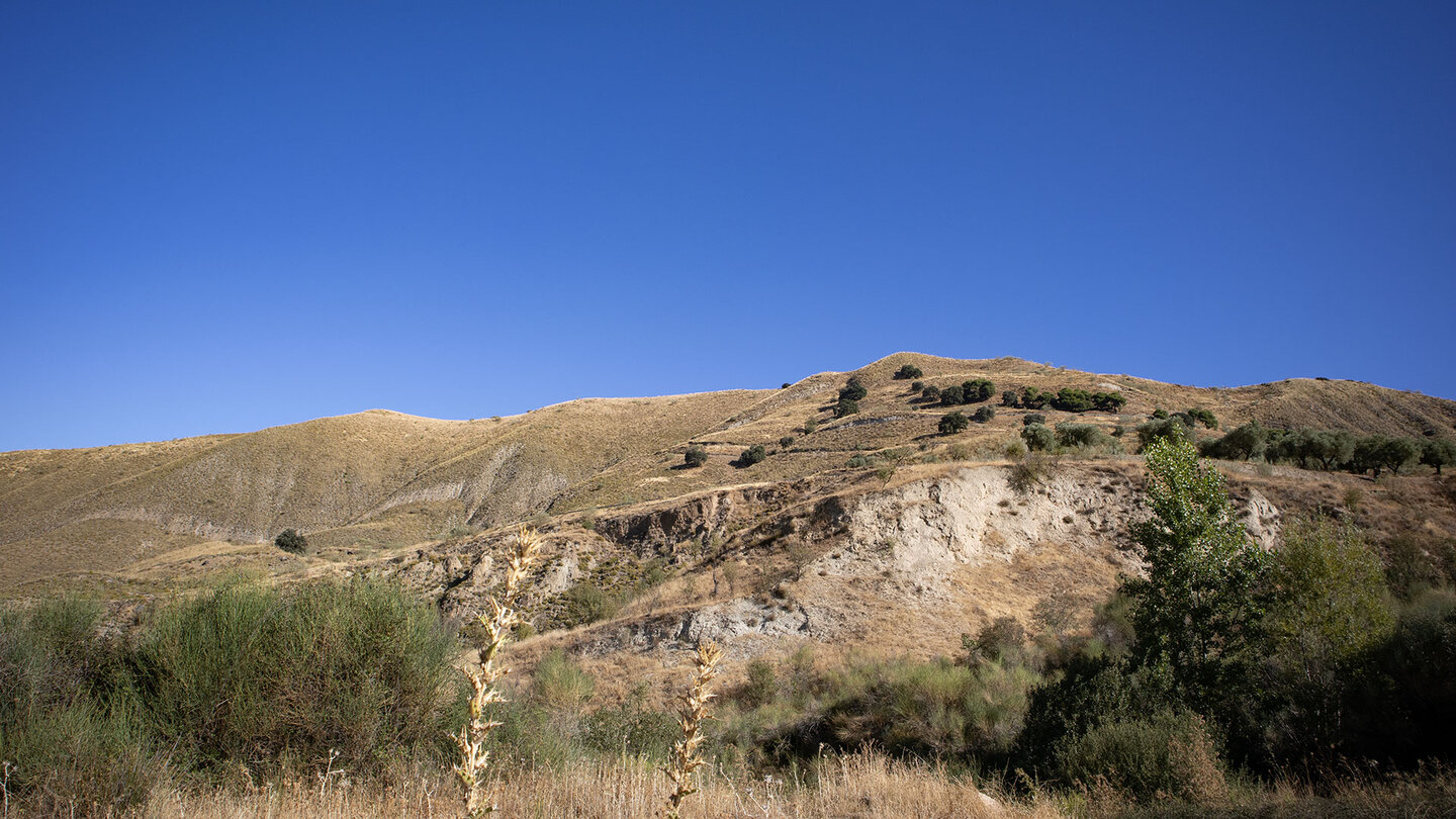 Hügellandschaft beim Barranco de la Solana