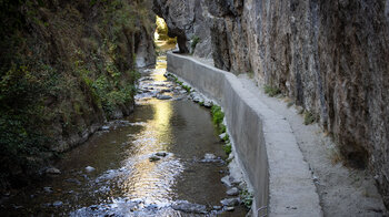 Engstelle der Wanderung Cahorras de Monachil