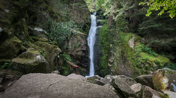 der Wasserfall Cascade du Rudlin bei Plainfaing in den Vogesen Wasserfall Cascade du Rudlin bei Plainfaing in den Vogesen