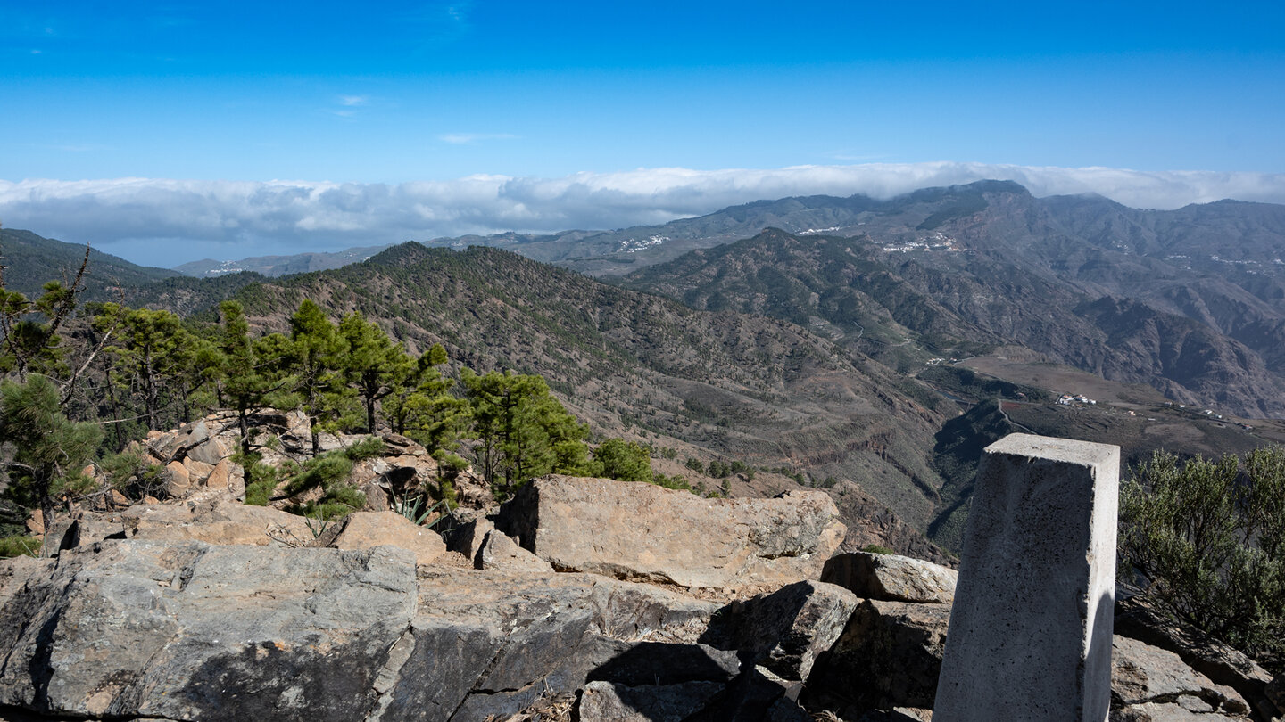 Gipfelsäule des Montaña Altavista