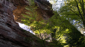 die gewaltige Arche des Erbsenfelsens