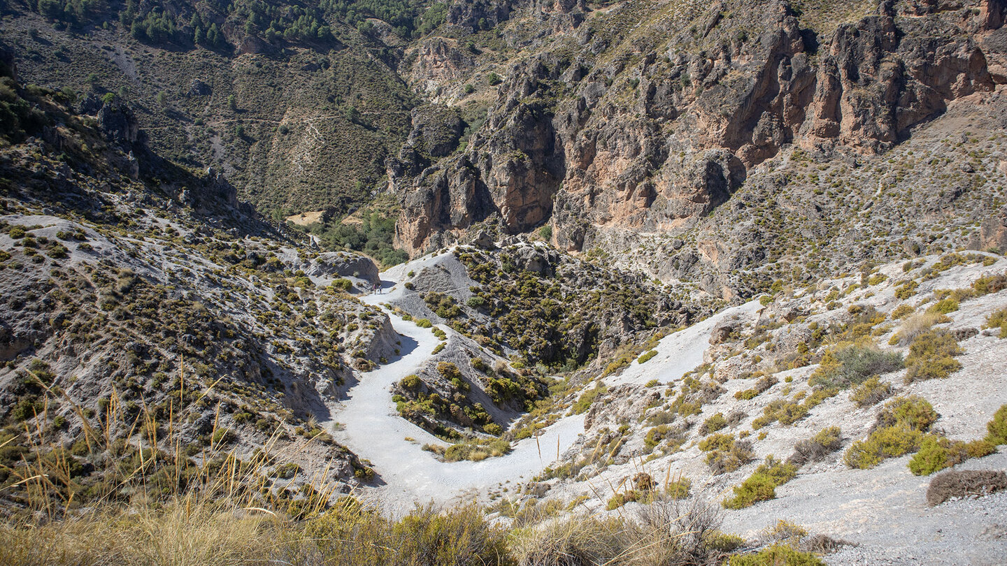 Route durch Erosionsflächen mit Dolomitsand