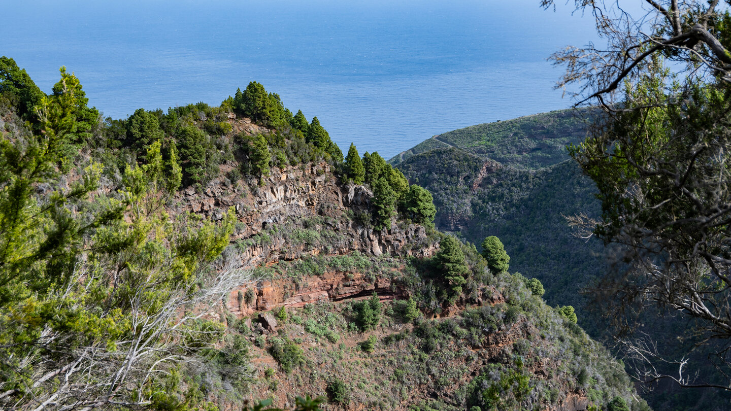 steil abfallende Felswände am Barranco de los Hombres