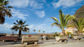 Blick über die Promenade bei Puerto de Tazacorte