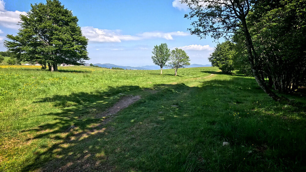 Wanderweg bei Trois Fours