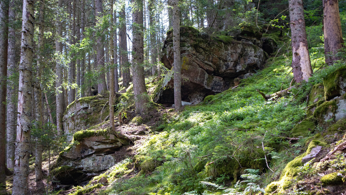 eindrucksvolle Felsformationen auf der Baiersbronner Holzmachertour