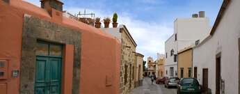 typische Gasse in Agüimes auf Gran Canaria