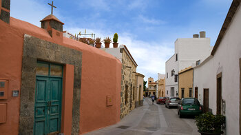 typische Gasse in Agüimes auf Gran Canaria